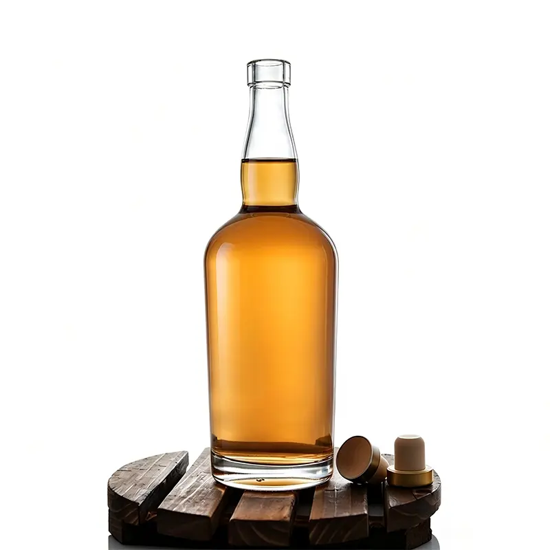 Butelka na alkohol ze szkła Tennessee o pojemności 750 ml. Górna część baru Butelka na alkohol ze szkła Tennessee o pojemności 750 ml. Górna część baru