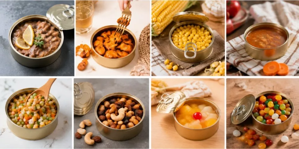 2-Piece Aluminum-Coated Tin Can with Easy Open Lid
